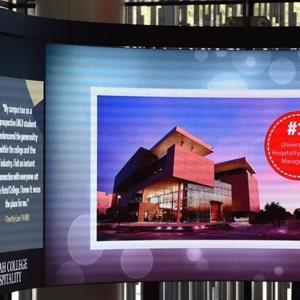 Nanolumens® Truly Curved Concave Nixel Series® LED Display Helps UNLV Effectively Communicate With Student Body Amid Many Vegas Distractions