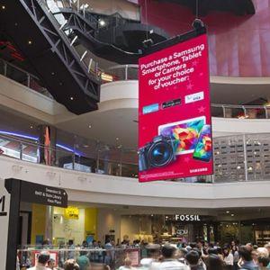 Nanolumens® Installs Its Largest Suspended Display At Melbourne Central In Australia