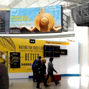 Captive Audience: Reaching the Airline Traveler through Digital Displays