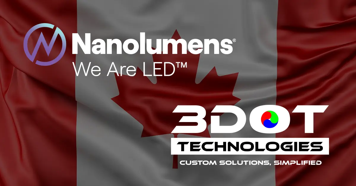 Nanolumens Partners With 3Dot Technologies to Expand Presence in Canada