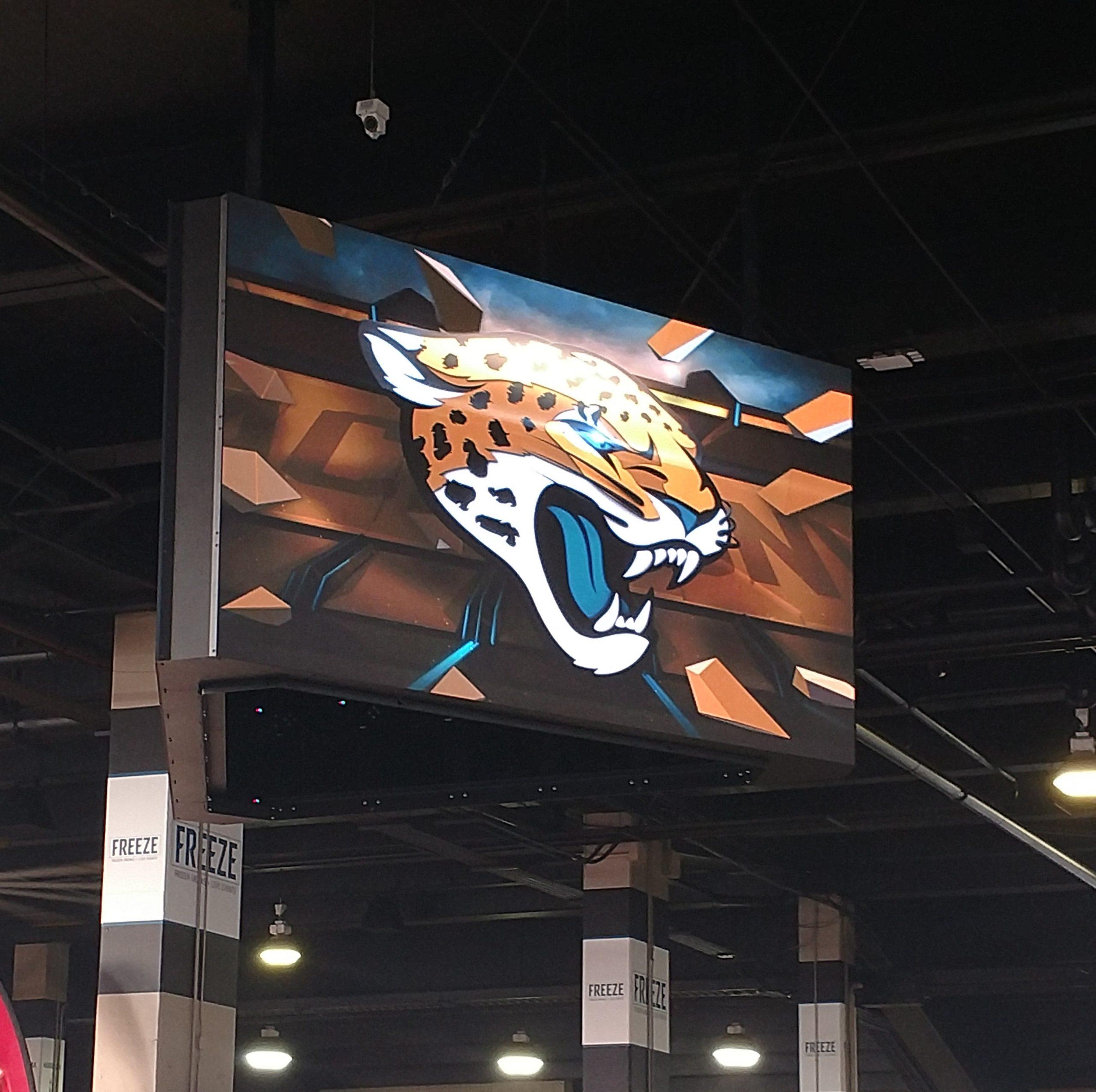 Jaguars’ Home Stadium Expands Nanolumens® Digital Infrastructure with New Three-Sided Hanging LED Display