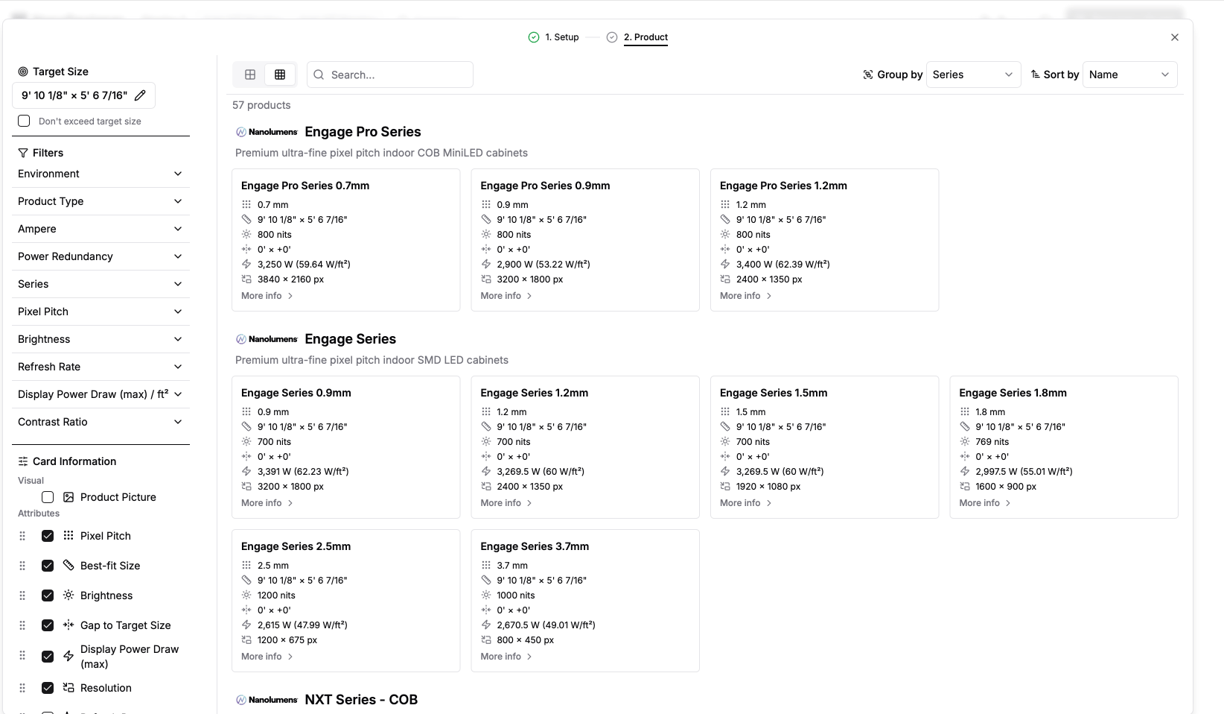 Step 2: Choose Series & Model