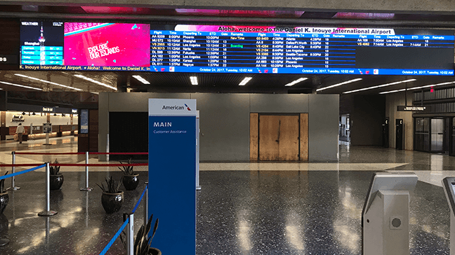 Honolulu International Airport LED Videowall